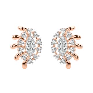 Oliver Round Diamond Stud Earrings